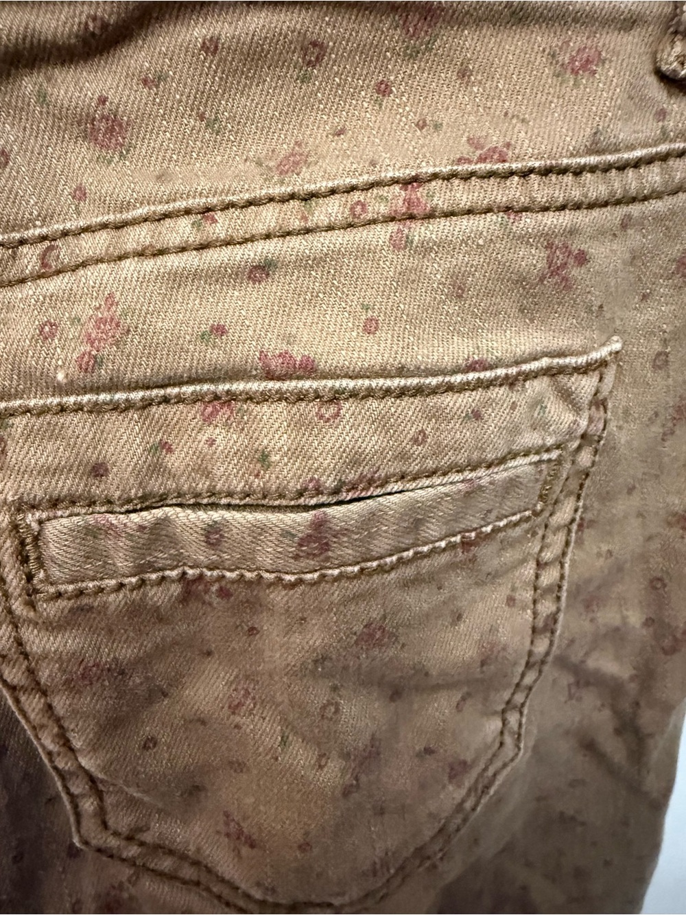 Forever 21 Brown Floral Skinny Denim Jeans - Picture 7 of 7